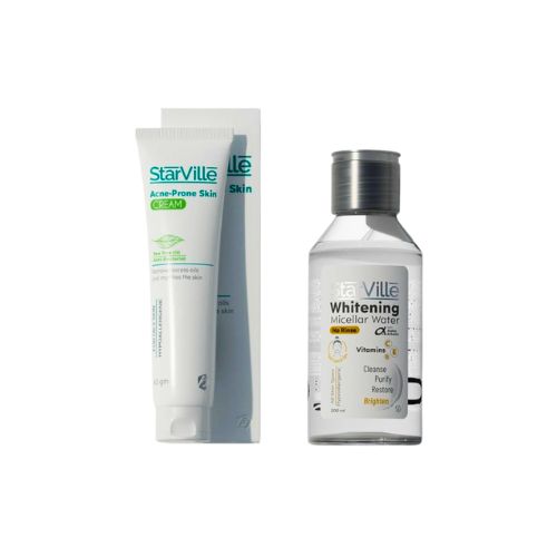 عرض ستارفيل: ميسيلار ووتر 200 مل + كريم للحبوب 60 جم